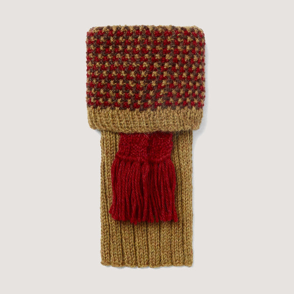 purdey Pentire Alpaca Field Sock In Antique Gold