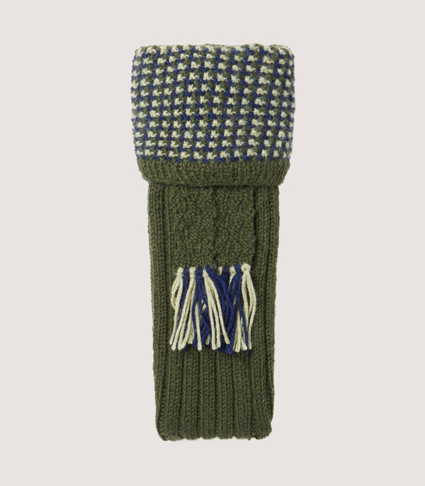 purdey Pentire Alpaca Field Sock In Forest Green
