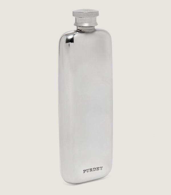 Purdey Pewter Boot Flask In Pewter