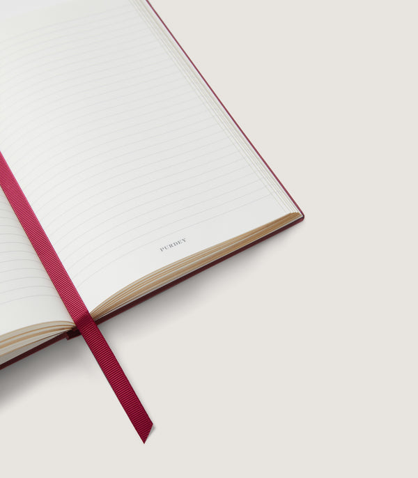 Purdey Purdey Notebook In Burgundy