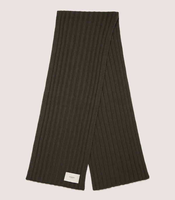 purdey Ribbed Chunk Scarf in Loden