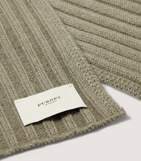 Purdey Ribbed Chunky Scarf In Sage