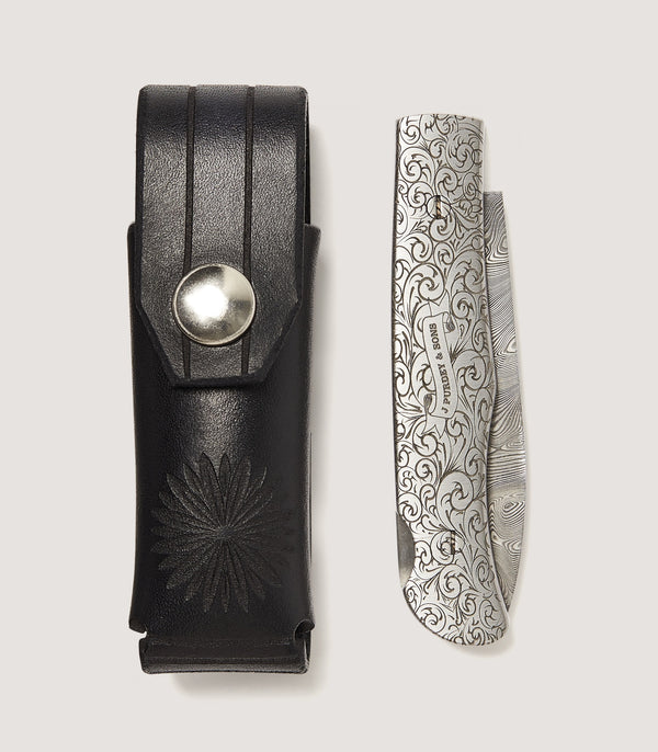 purdey Rose & Scroll Folding Knife