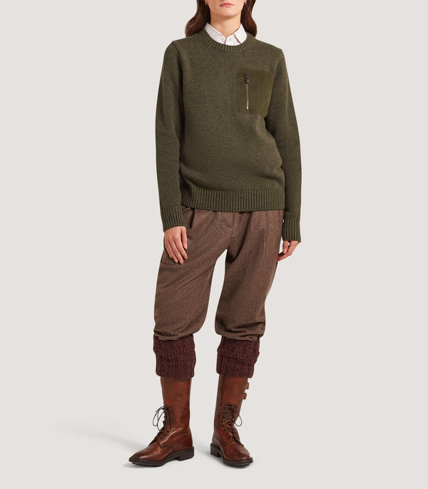 Purdey Sandwick Sweater In Loden