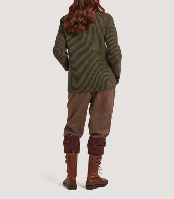 Purdey Sandwick Sweater In Loden