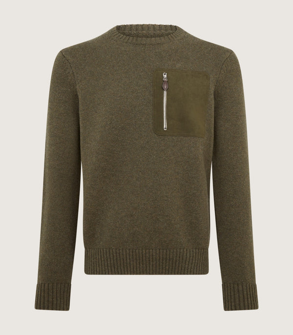 purdey Sandwick Sweater in Loden