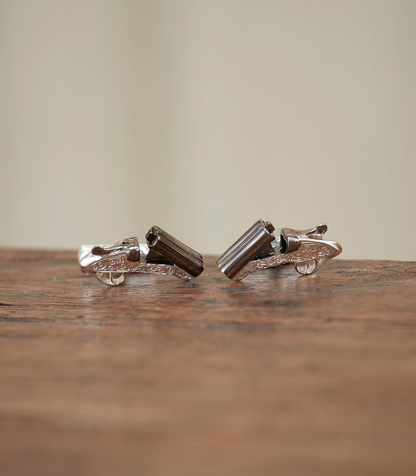 Purdey Side-By-Side Silver Cufflinks In Silver