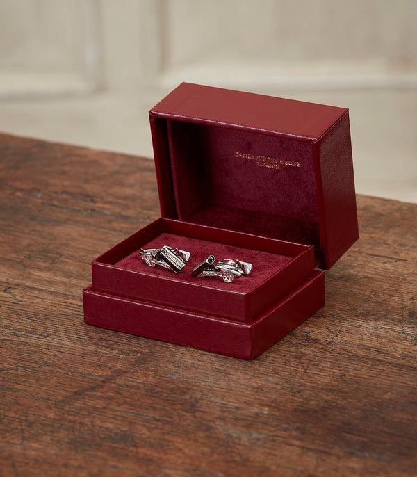 Purdey Side-By-Side Silver Cufflinks In Silver