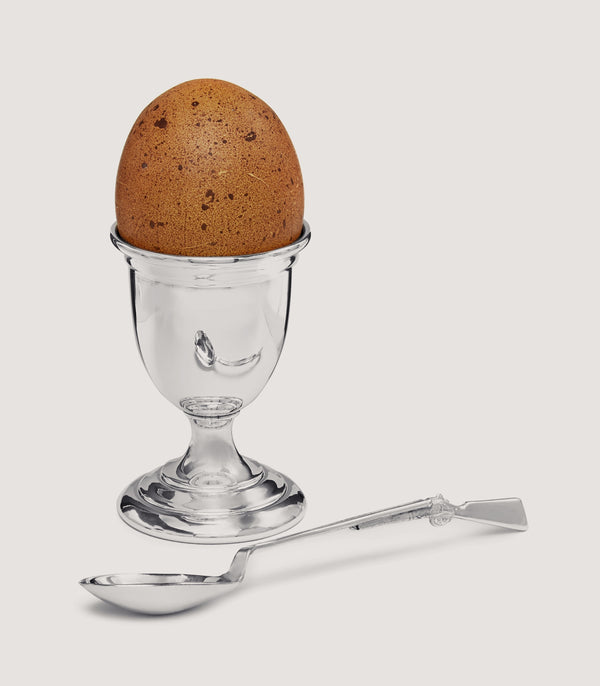 Purdey Silver Egg Set In Silver
