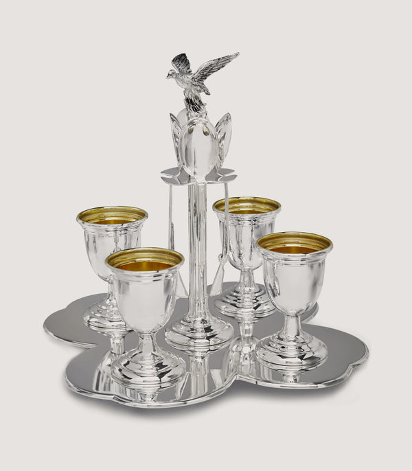 purdey Silver Egg Set In Silver