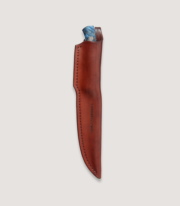 Purdey The Damascus Red - Blue Poplar Knife