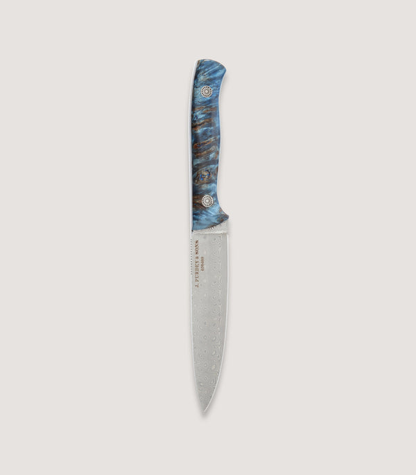 Purdey The Damascus Red - Blue Poplar Knife