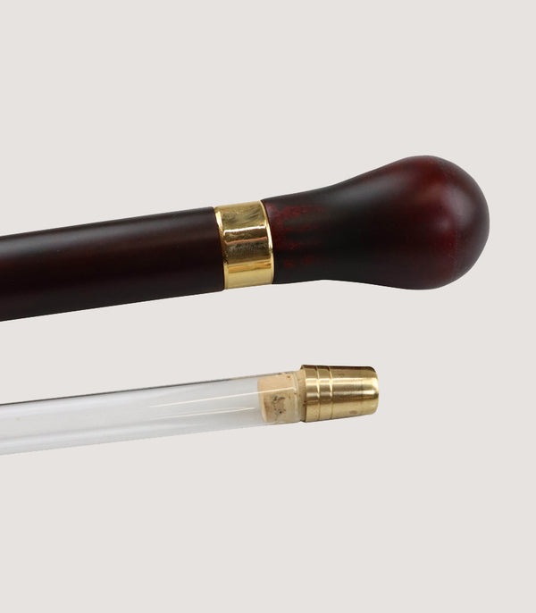 Purdey Turned Maple Tippling Stick With Flask