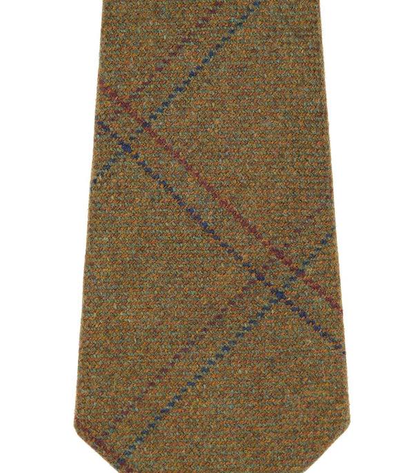Purdey Tweed Check Tie In Berkshire Green