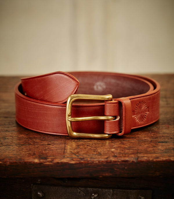 Purdey Unlined Bridle Leather Belt In London Tan