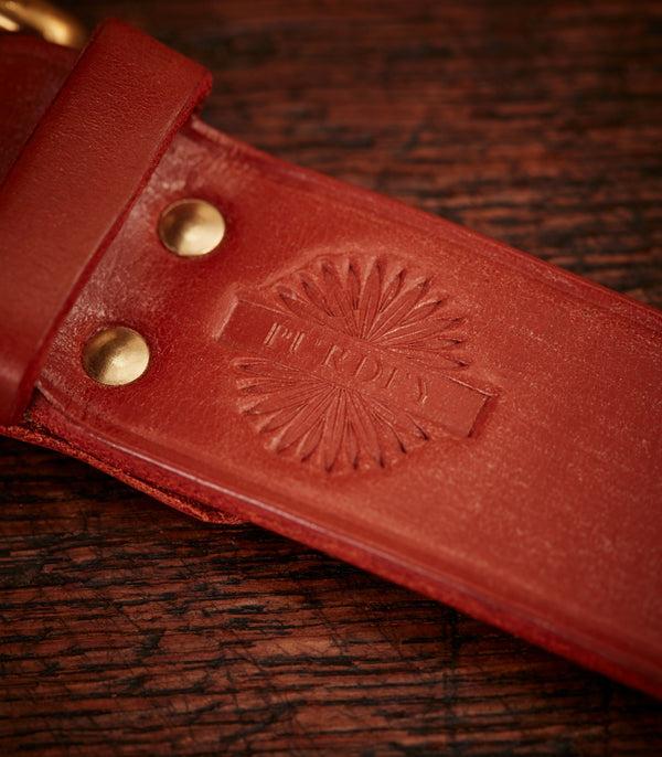 Purdey Unlined Bridle Leather Belt In London Tan