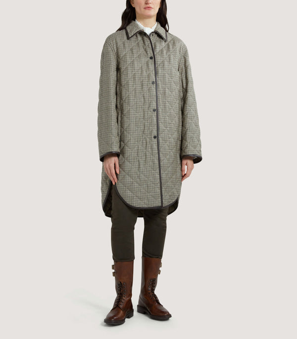 Purdey Women's Abbot Quilted Jacket In Khaki Green