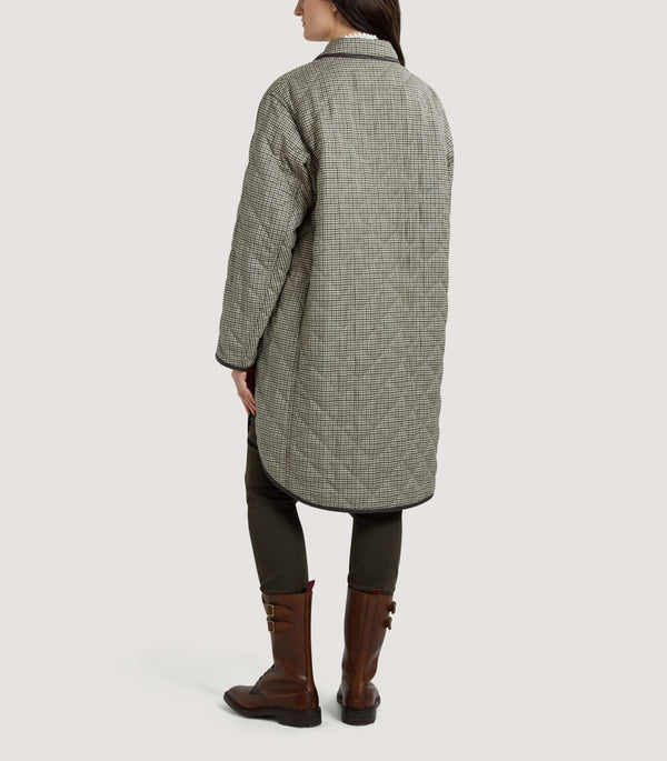 Purdey Women's Abbot Quilted Jacket In Khaki Green