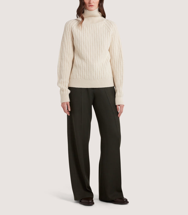 Purdey Women's Annabel Roll Neck In Ivory