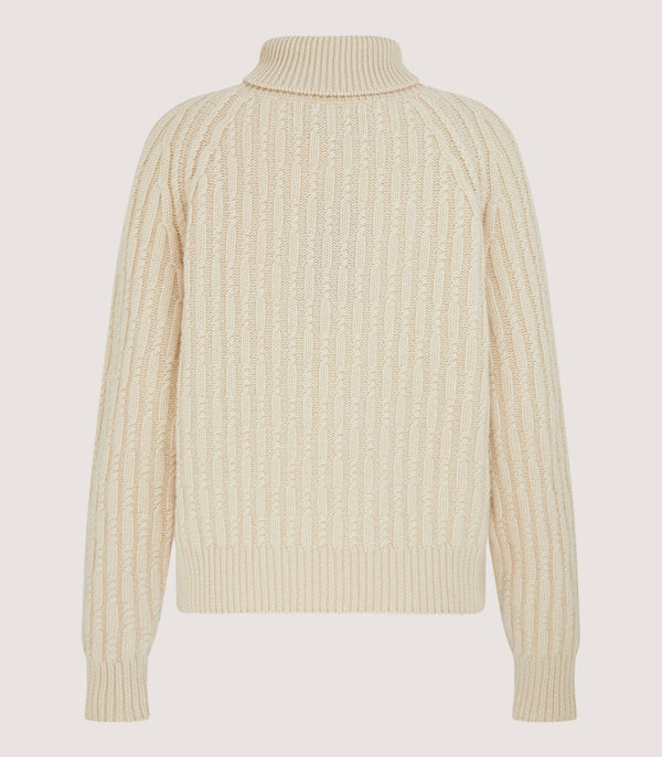 Purdey Women's Annabel Roll Neck In Ivory