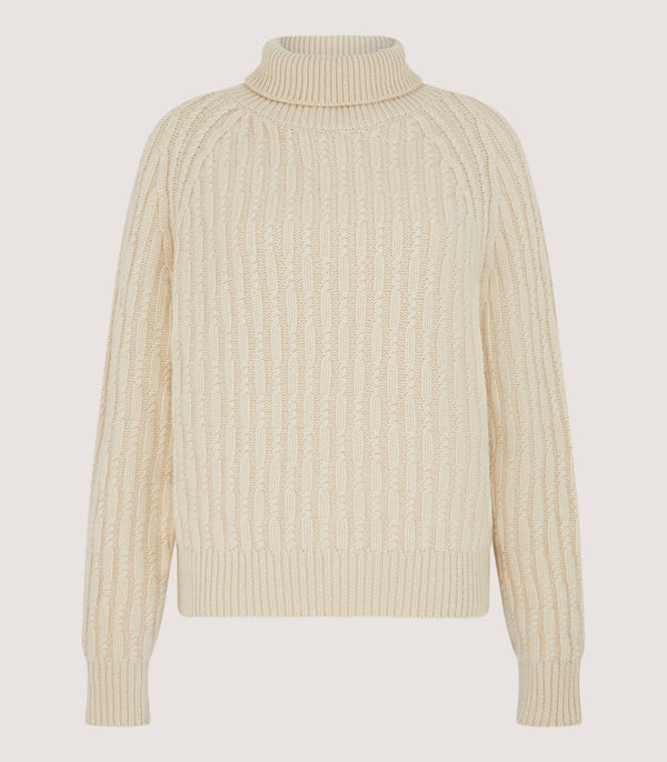 purdey Women's Annabel Roll Neck in Ivory