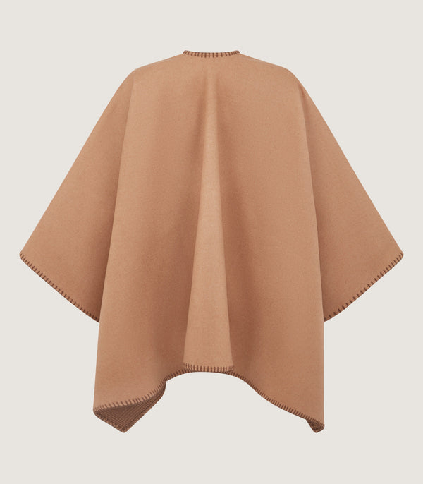 Purdey Women's Camel Welbeck Poncho