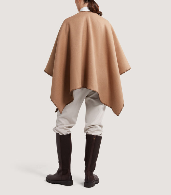 Purdey Women's Camel Welbeck Poncho