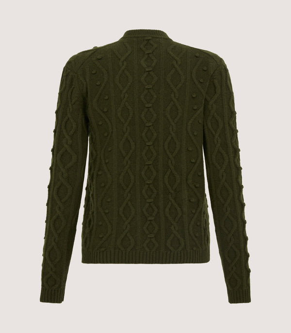 Purdey Women's Cashmere Aran Cardigan