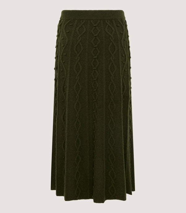 Purdey Women's Cashmere Aran Skirt