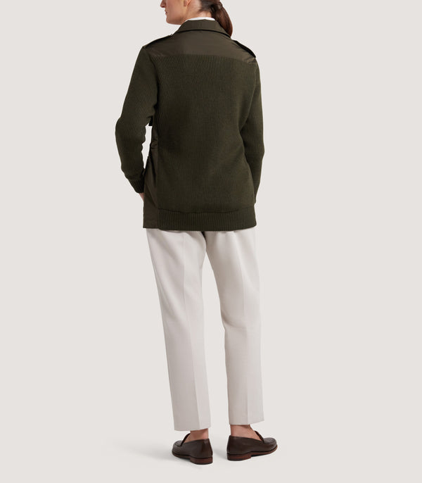 Purdey Women's Chillingham Knitted Jacket In Loden