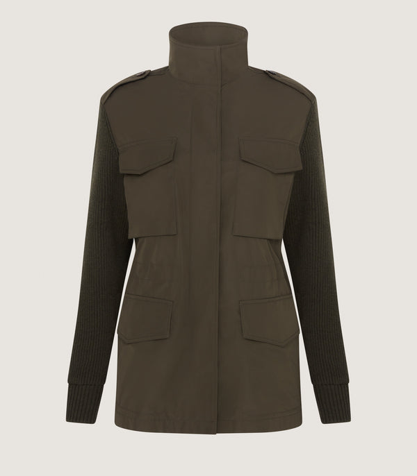 purdey Women's Chillingham Knitted Jacket in Loden