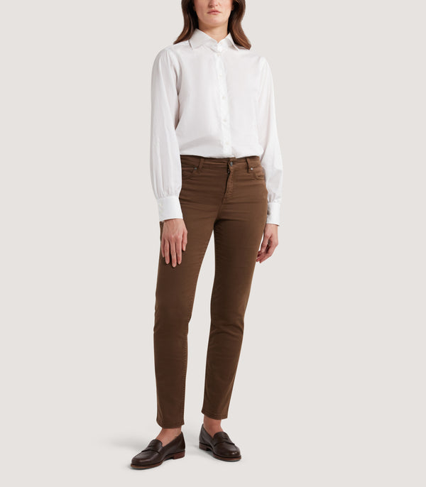 Purdey Women's Five Pocket Trouser In Walnut