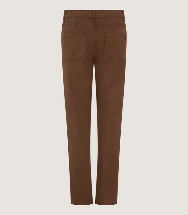 Purdey Women's Five Pocket Trouser In Walnut