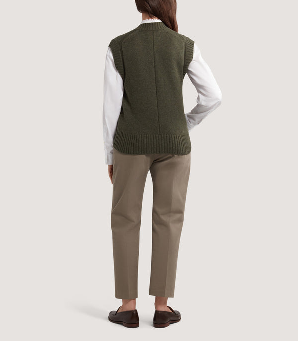 Purdey Women's Islay British Outdoor Vest In Loden