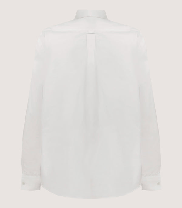 Purdey Women's Lace Placket Shirt In White