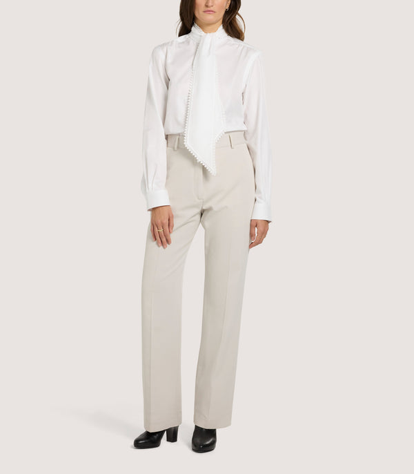 Purdey Women's Lace Stand Collar Shirt