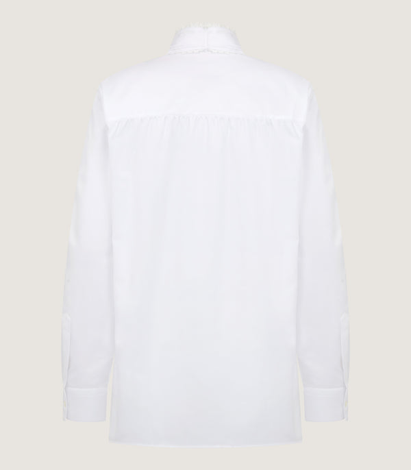 Purdey Women's Lace Stand Collar Shirt