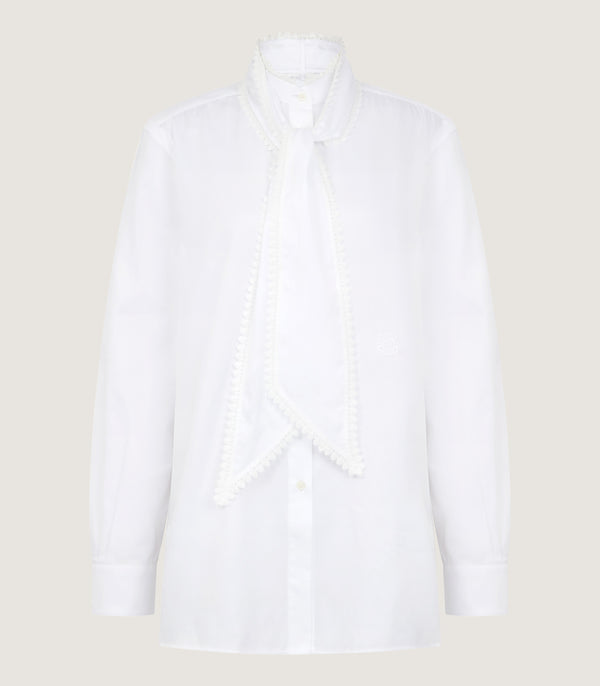 purdey Women's Lace Stand Collar Shirt