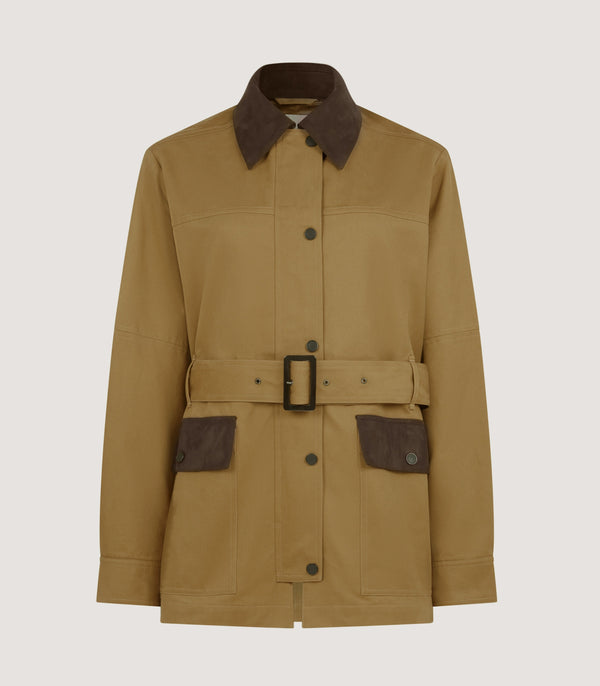 purdey Women's Lexham Jacket in Khaki
