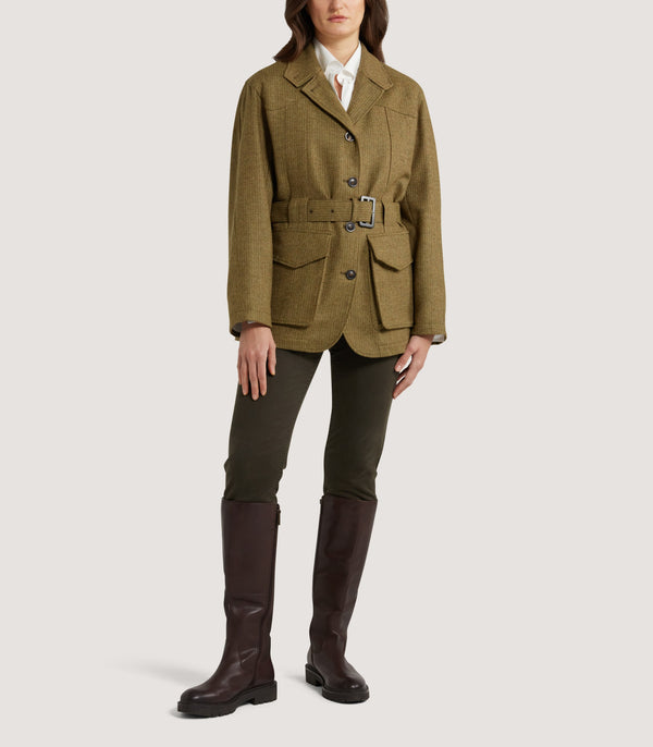 Purdey Women's Lightweight Norfolk Jacket In Moss