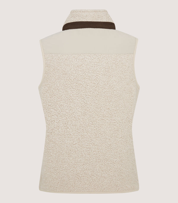 Purdey Women's Merino Lux Fleece Gilet In Taupe