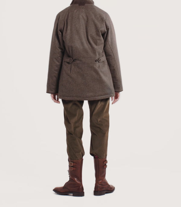 Purdey Women's Raglan Field Coat In Taupe