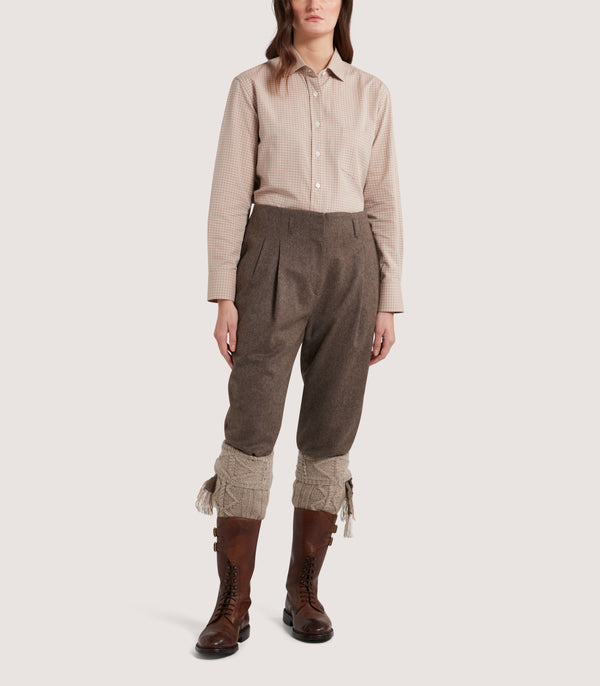 Purdey Women's Tattersall Sporting Shirt In Rose