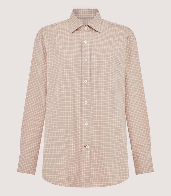 purdey Women's Tattersall Sporting Shirt in Rose