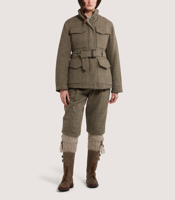 Purdey Women's Tweed Belted Jacket In Maree