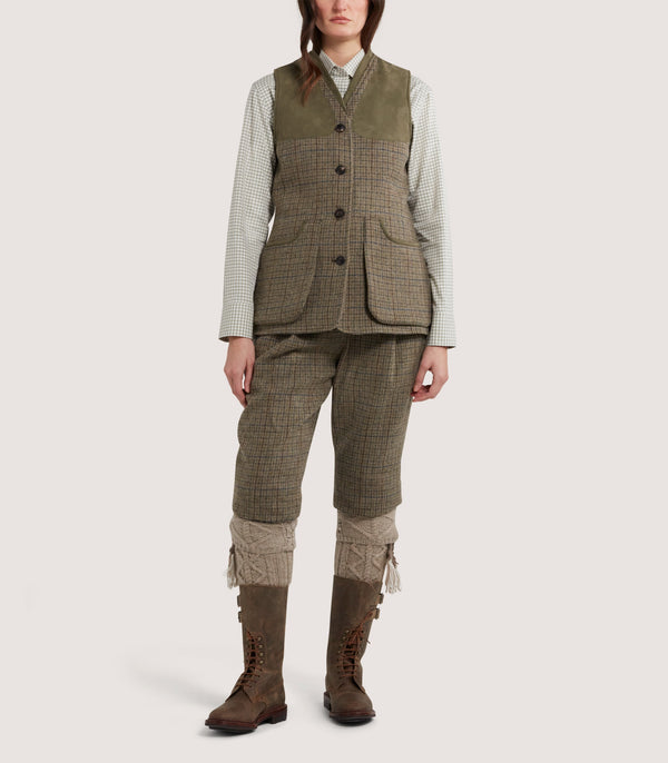 Purdey Women's Tweed Sporting Vest In Maree