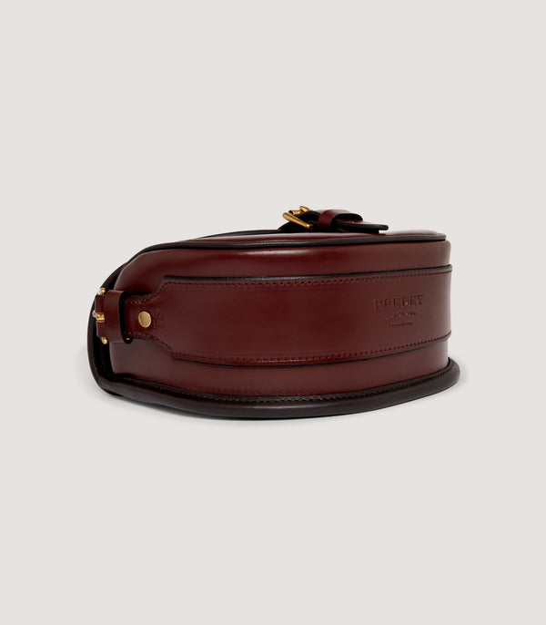 Purdey Special Edition Bridle Leather Cartridge Bag In Chestnut