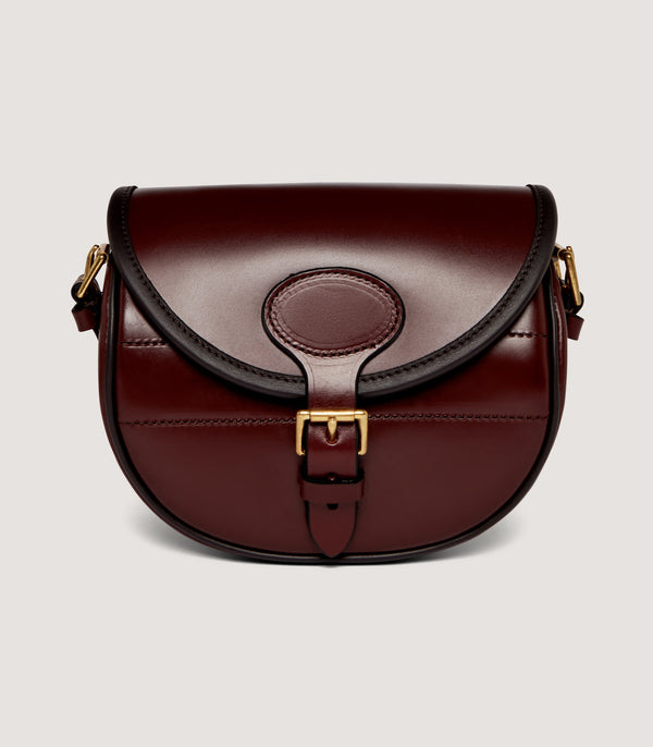 purdey Special Edition Bridle Leather Cartridge Bag In Chestnut