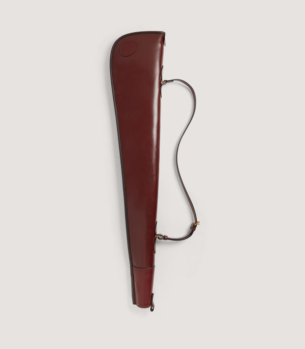 purdey Special Edition Bridle Leather Gun Cover In Chestnut