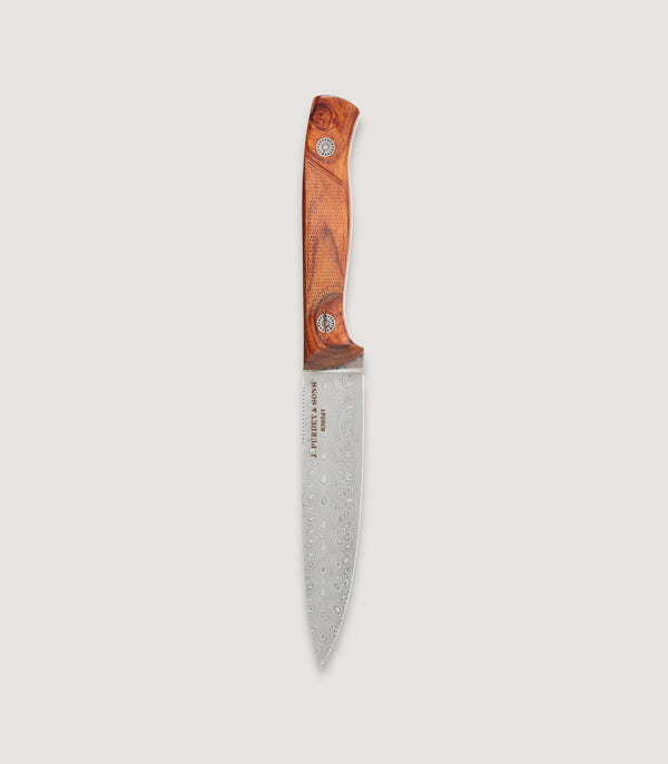 Purdey The Damascus Red - Chequered Desert Iron Wood Knife